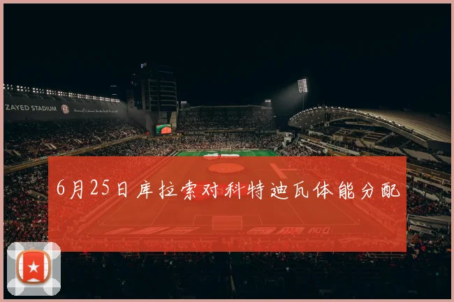 6月25日库拉索对科特迪瓦体能分配